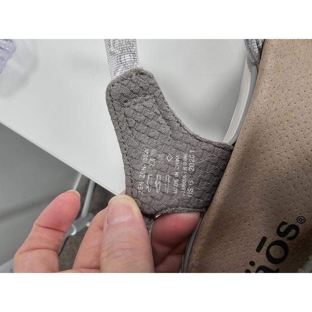 Taos Gray Suede and Fabric Adjustable Strap Sandals - Picture 15 of 15